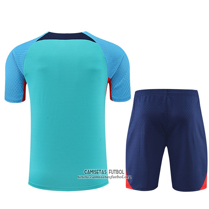 Chandal del Barcelona Manga Corta 2022/2023 Verde - Pantalon Corto